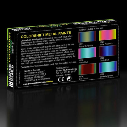Green Stuff World Chameleon Acrylic Paint Set 3