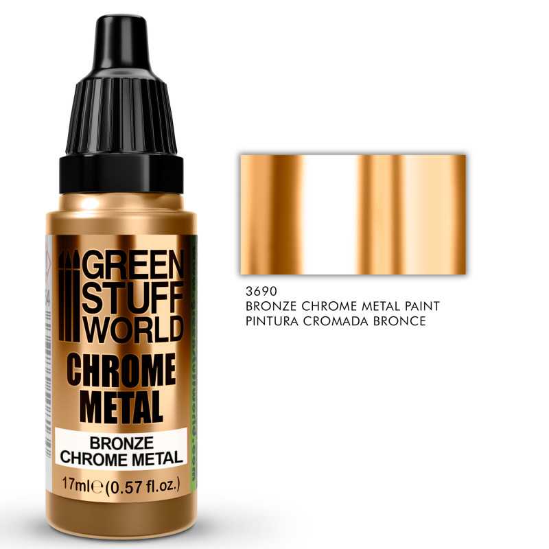 Green Stuff World - Chrome Paint - BRONZE 17ml