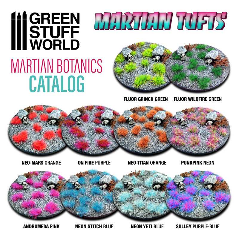 Green Stuff World - Martian Fluor Tufts - NEO-MARS ORANGE