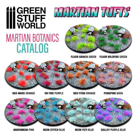 Green Stuff World - Martian Fluor Tufts - NEON STITCH BLUE