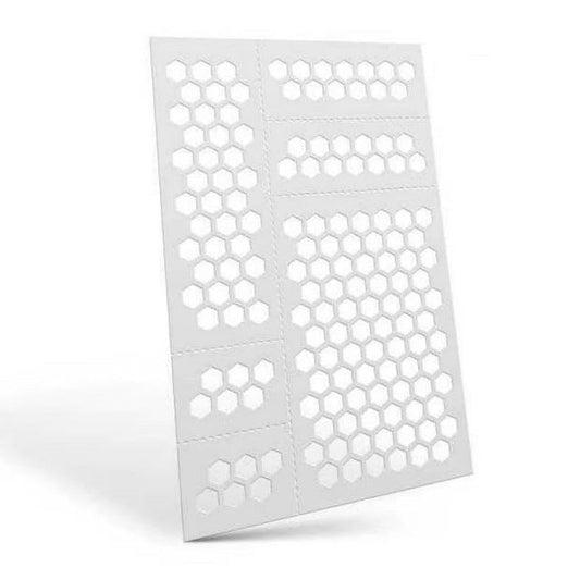 Green Stuff World - Mylar Flexible Stencils HEXAGONS Medium (7mm)