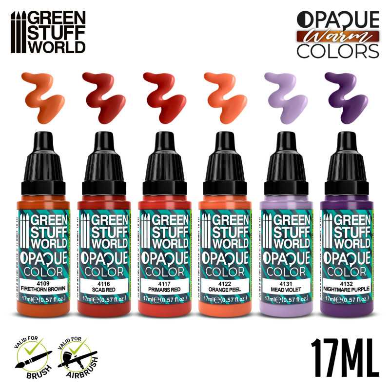 Green Stuff World - Opaque Paint Set - Warm Colours