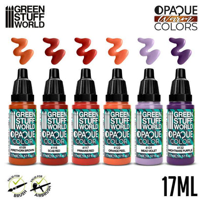Green Stuff World - Opaque Paint Set - Warm Colours
