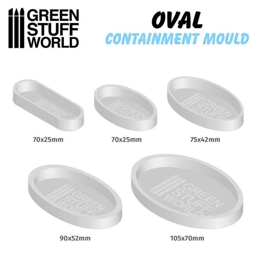 Green Stuff World - Oval Containment Moulds