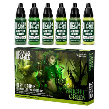 Green Stuff World Paint Set - Bright Green