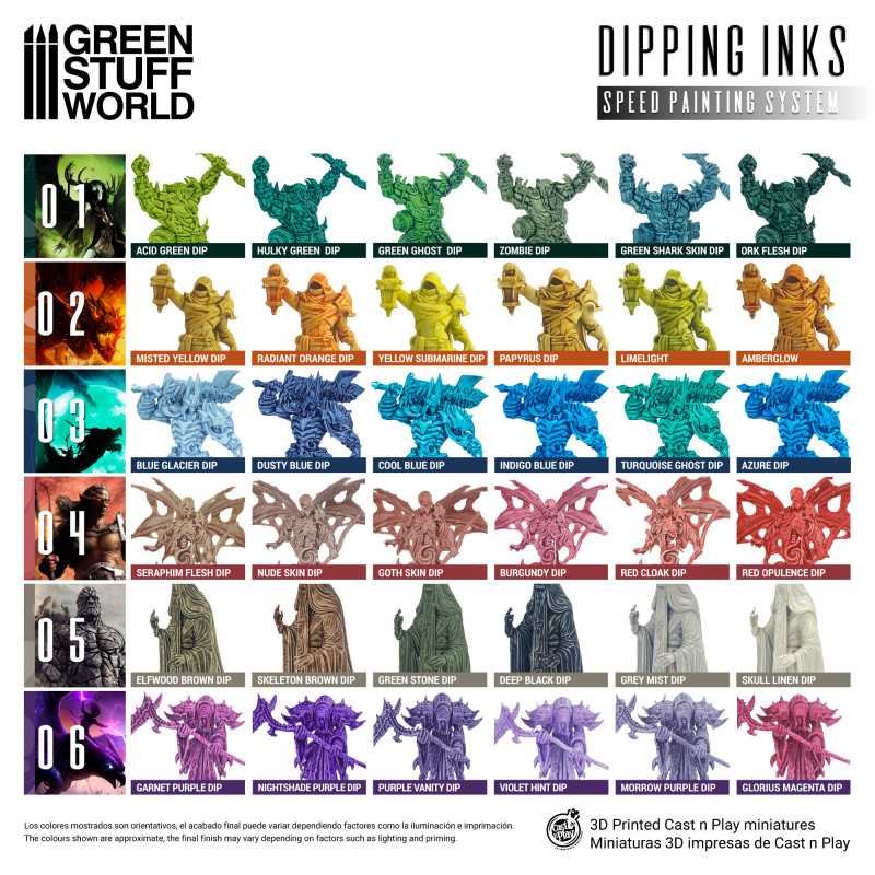 Green Stuff World Paint Set - Dipping collection 06 (Purple/Violet)