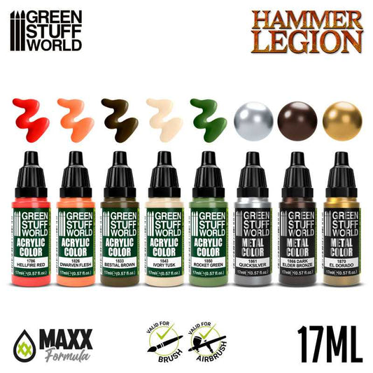 Green Stuff World Paint Set - Hammer Legion