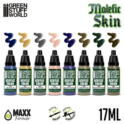 Green Stuff World Paint Set - Malefic Skin