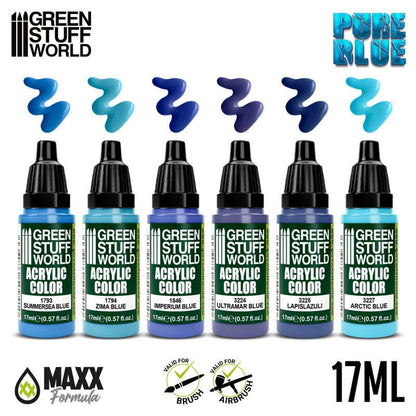 Green Stuff World Paint Set - Pure Blue