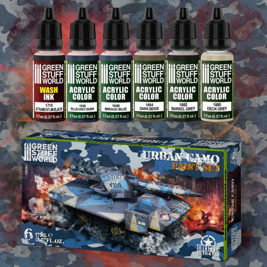Green Stuff World Paint Set - Urban Camo