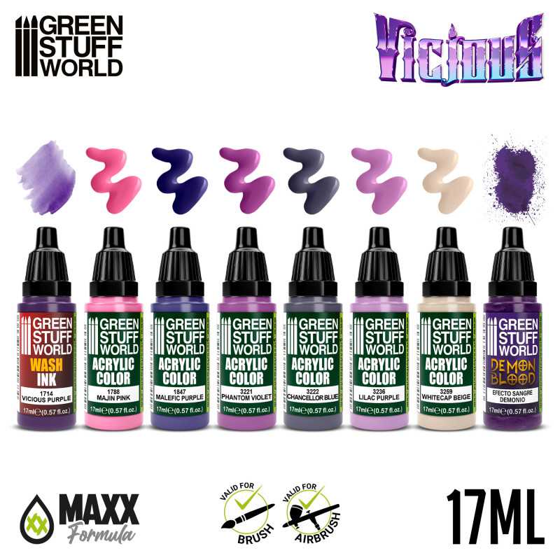 Green Stuff World Paint Set - Vicious