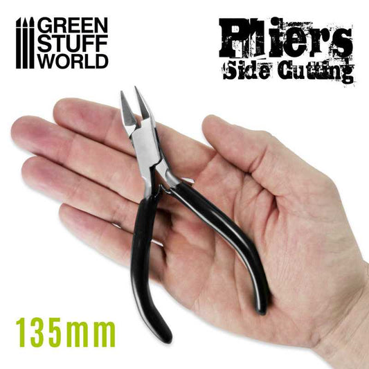 Green Stuff World Side Cutting Pliers - Black Handle 135mm