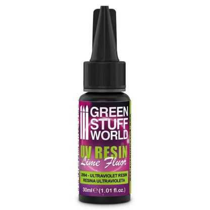 Green Stuff World UV Resin 30ml - Lime Fluor Toxic Effect