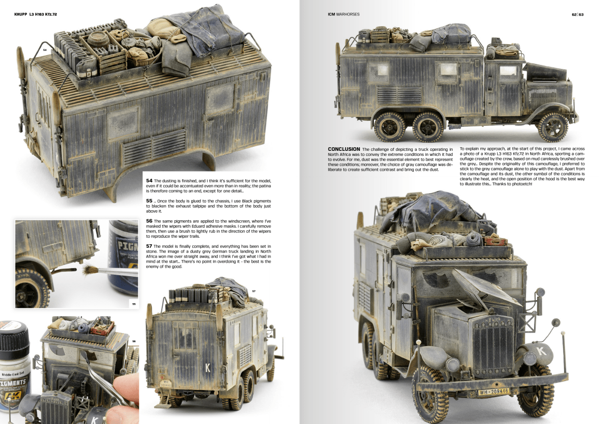 ICM - Warhorses: How to Paint & Weather WWII Trucks (AK130011)