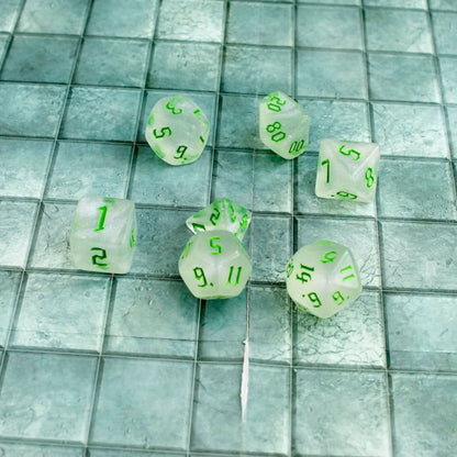 Green Fog TTRPG Dice Set