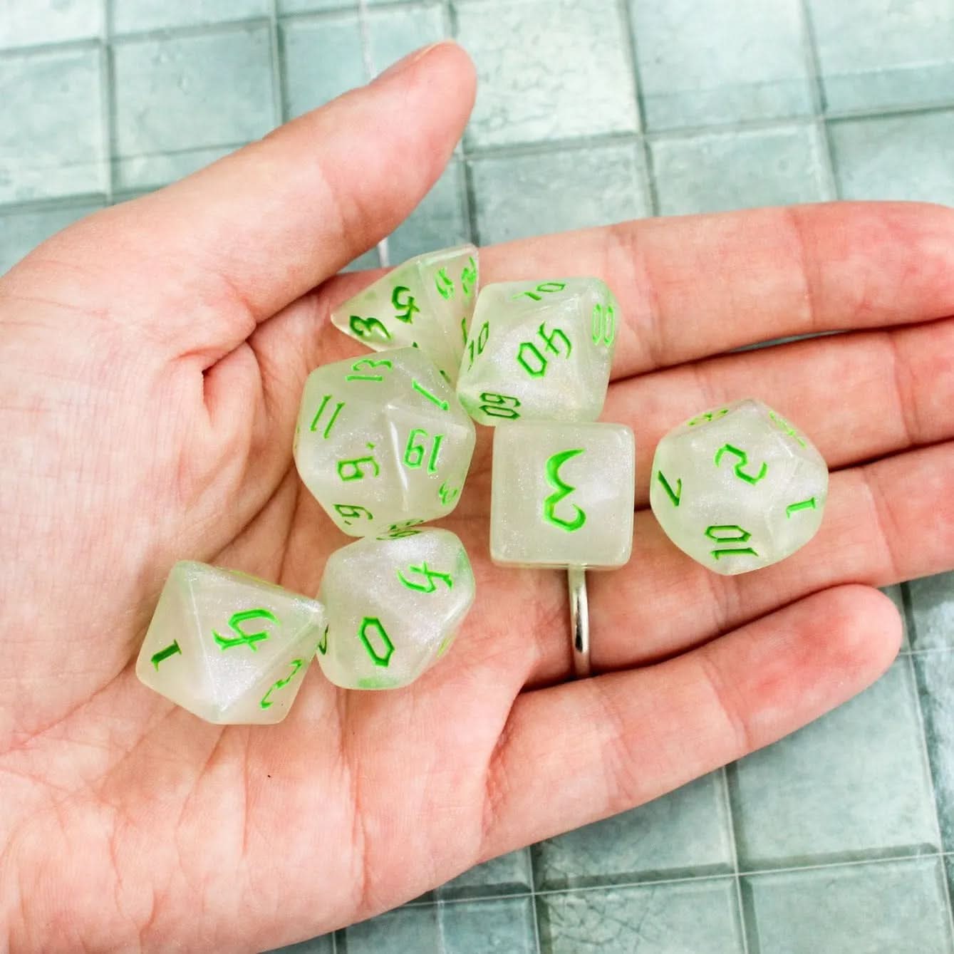 Green Fog TTRPG Dice Set