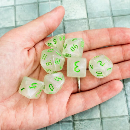 Green Fog TTRPG Dice Set