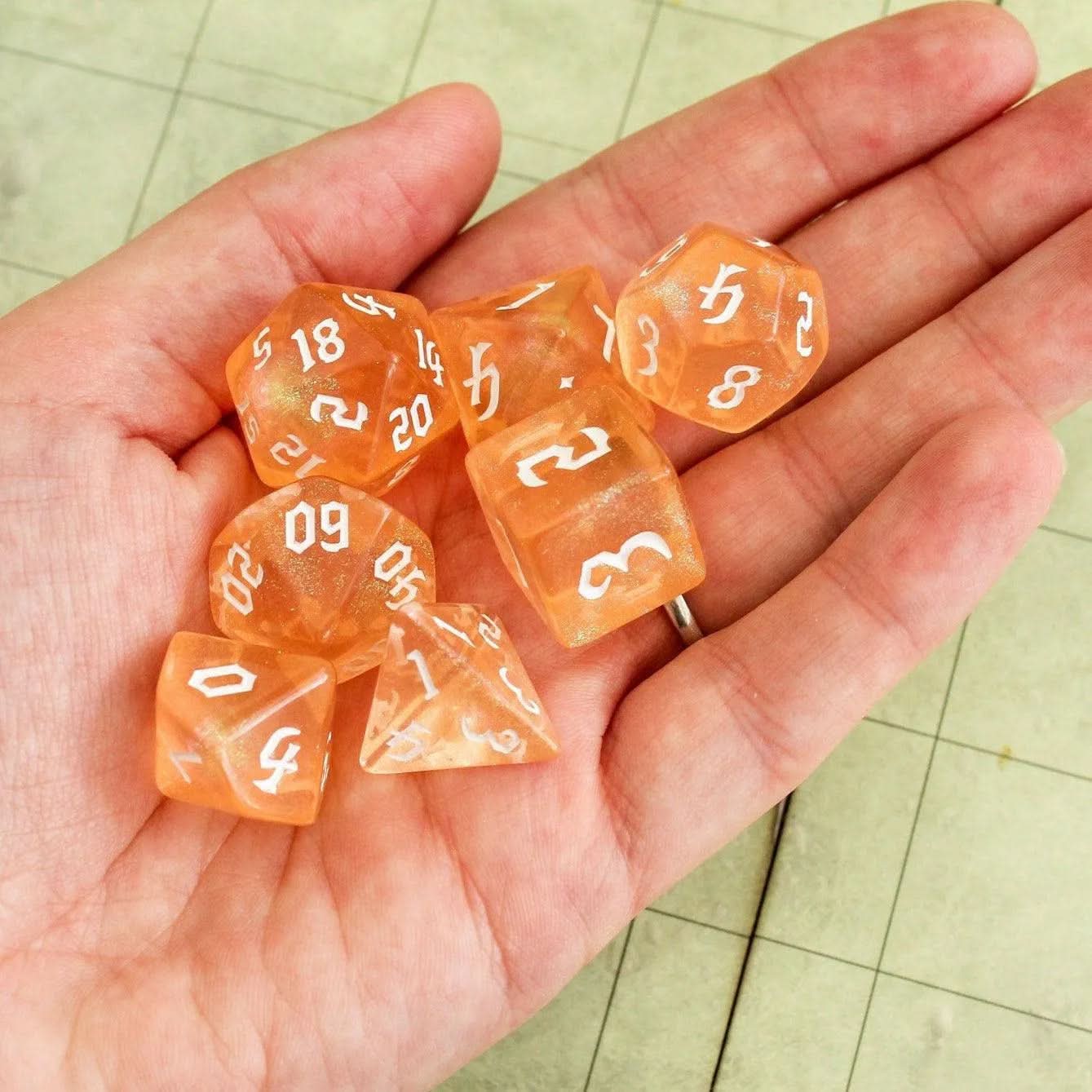 Fog Peach Dice Set