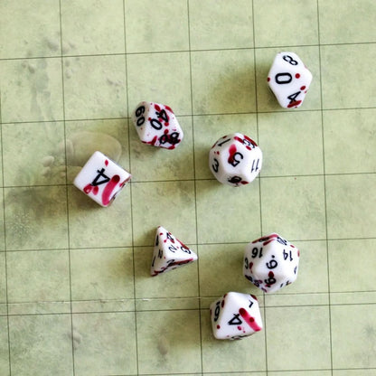 Rouge Splatter Dice Set