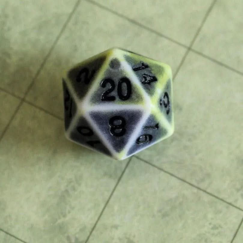 Archaic Dark Yellow Green Dice Set