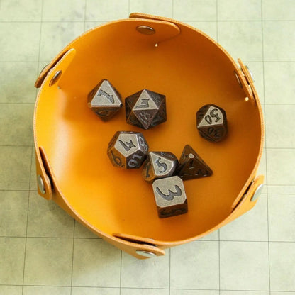 Black Metal Dice Set