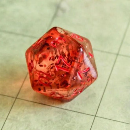 Glint Red Dice Set