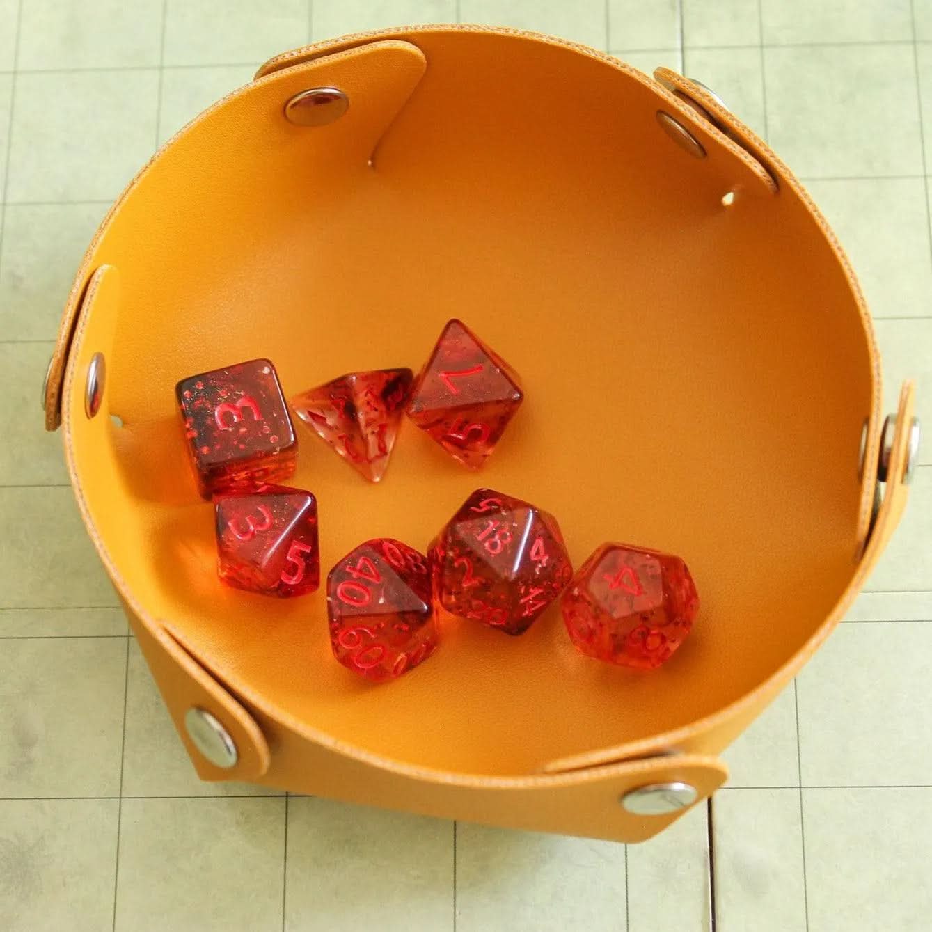 Glint Red Dice Set
