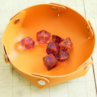 Dark Red Glint TTRPG Dice Set