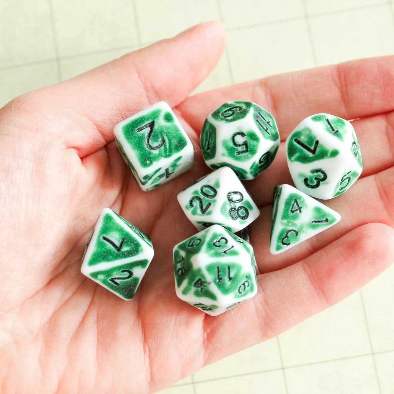 Archaic Light Green Dice Set