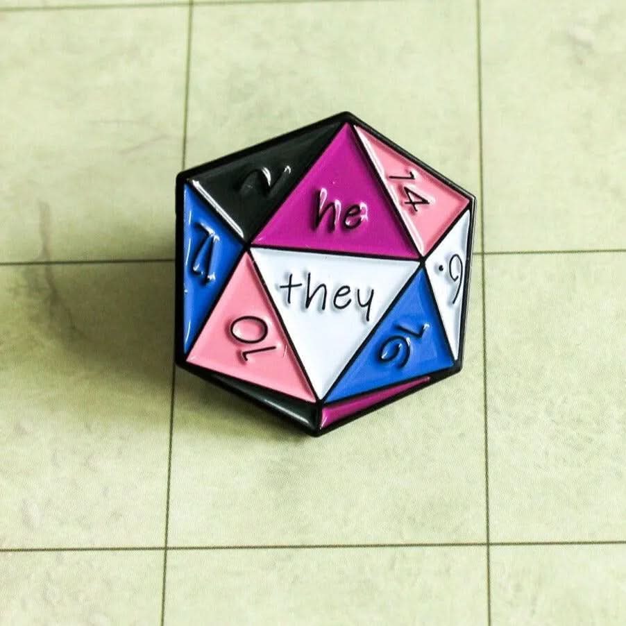 He/They Pronoun Pin