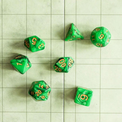 Green Slush Dice Set