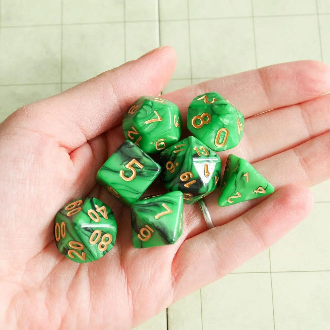 Green Slush Dice Set