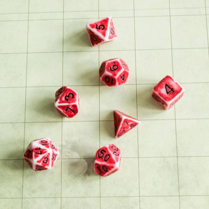 Archaic Light Red Dice Set