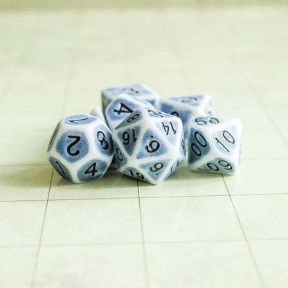 Archaic Light Blue Dice Set