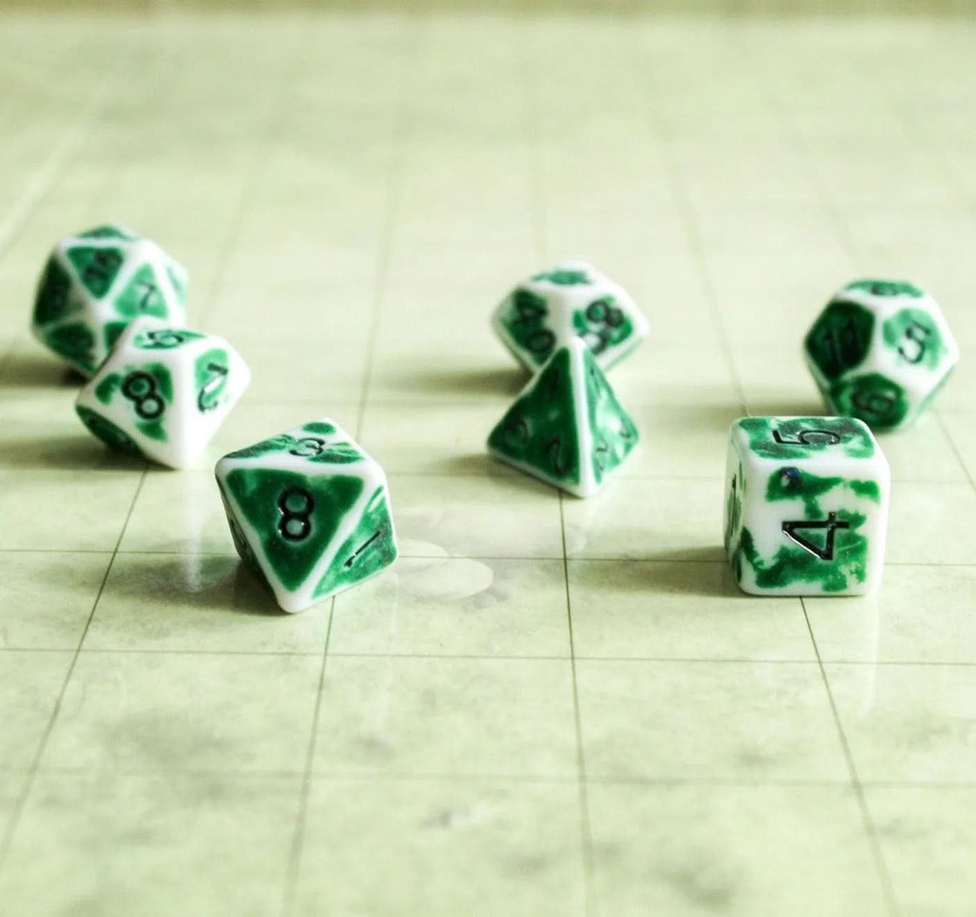 Archaic Light Green Dice Set