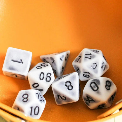 Archaic Light Grey Dice Set