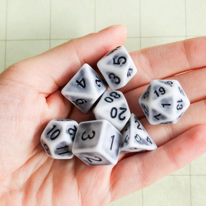 Archaic Light Grey Dice Set
