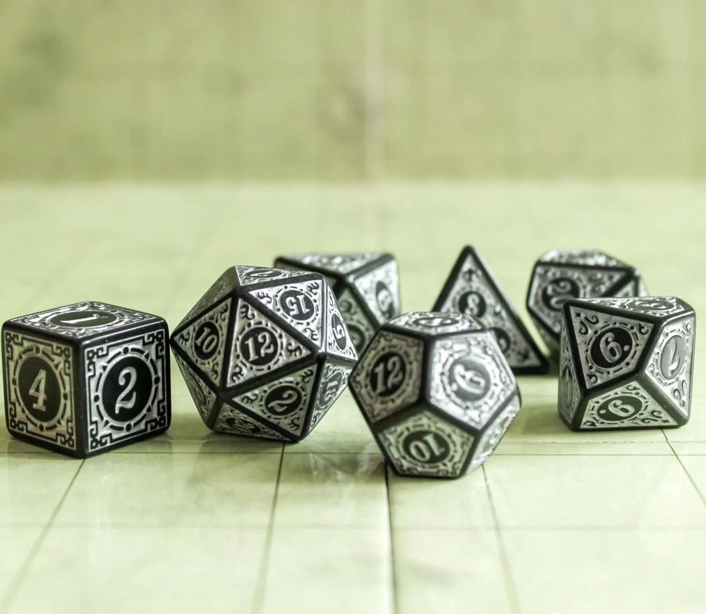 White Zoltar Dice Set