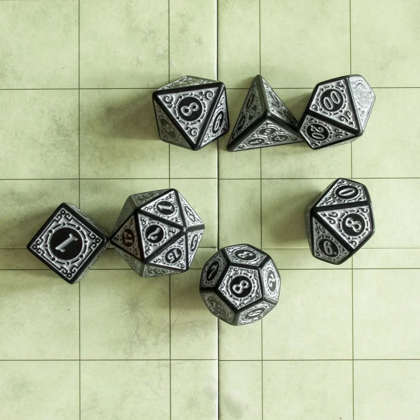 White Zoltar Dice Set