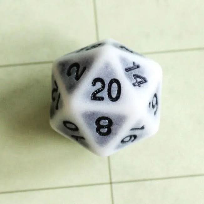 Archaic Light Grey Dice Set