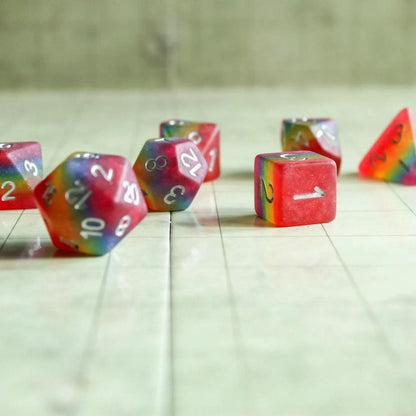 Rainbow Pride Flag Dice Set