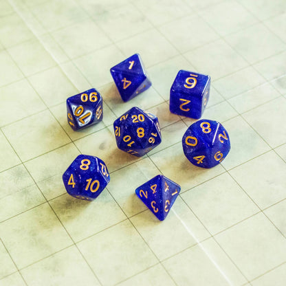 Royal Blue Shimmer Dice