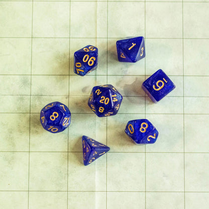 Royal Blue Shimmer Dice