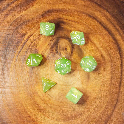Green Shimmer Dice
