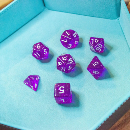 Plum Purple Shimmer Dice