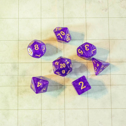 Magenta Shimmer Dice Set
