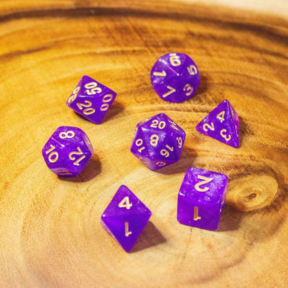 Magenta Shimmer Dice Set