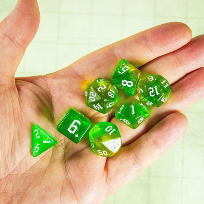 Lime Green Fog  Dice