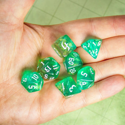 Forest Green Fog Dice