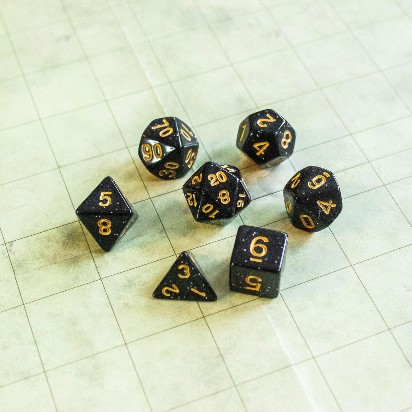 Black Shimmer Dice